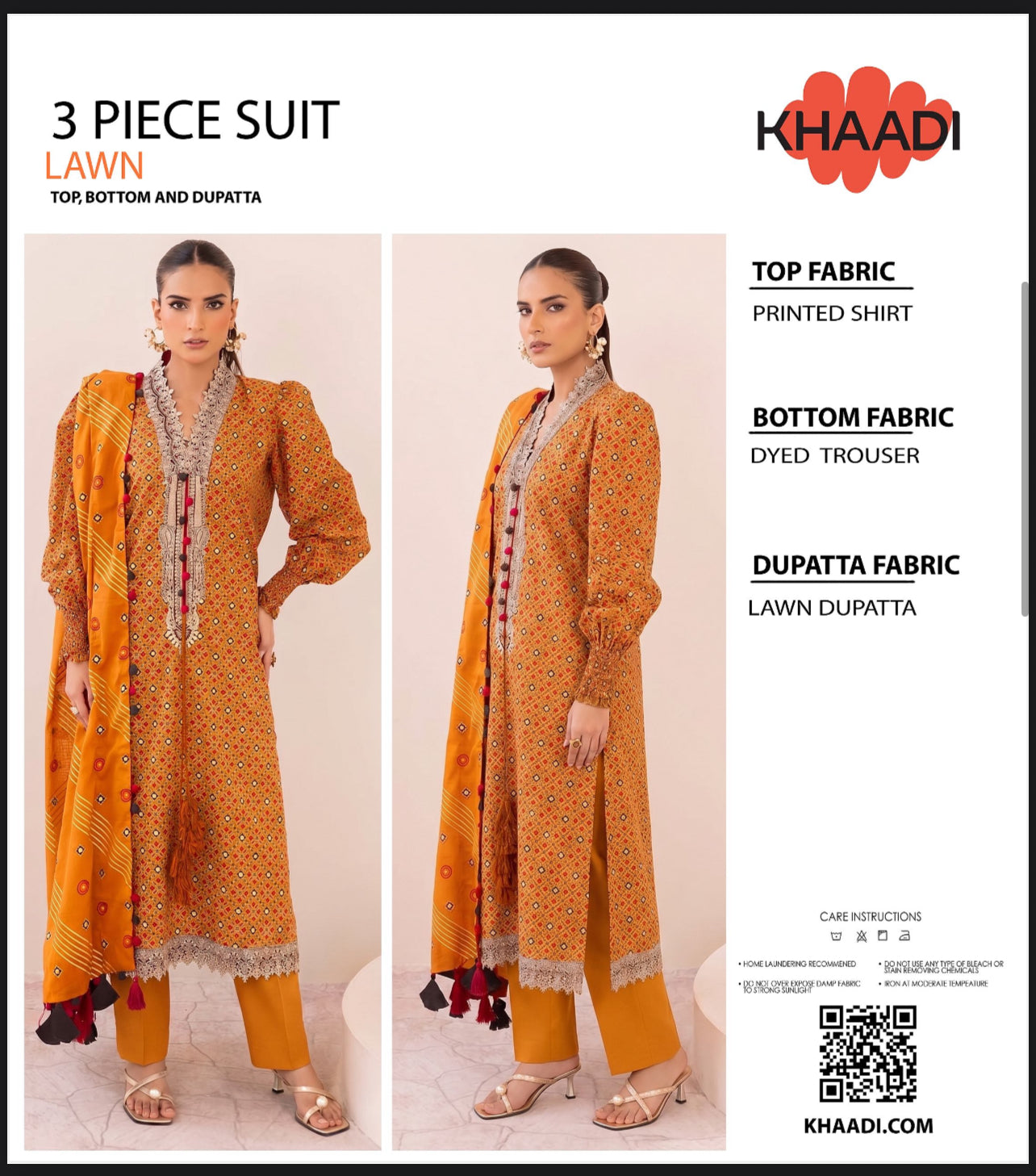 Khaadi 3pcs