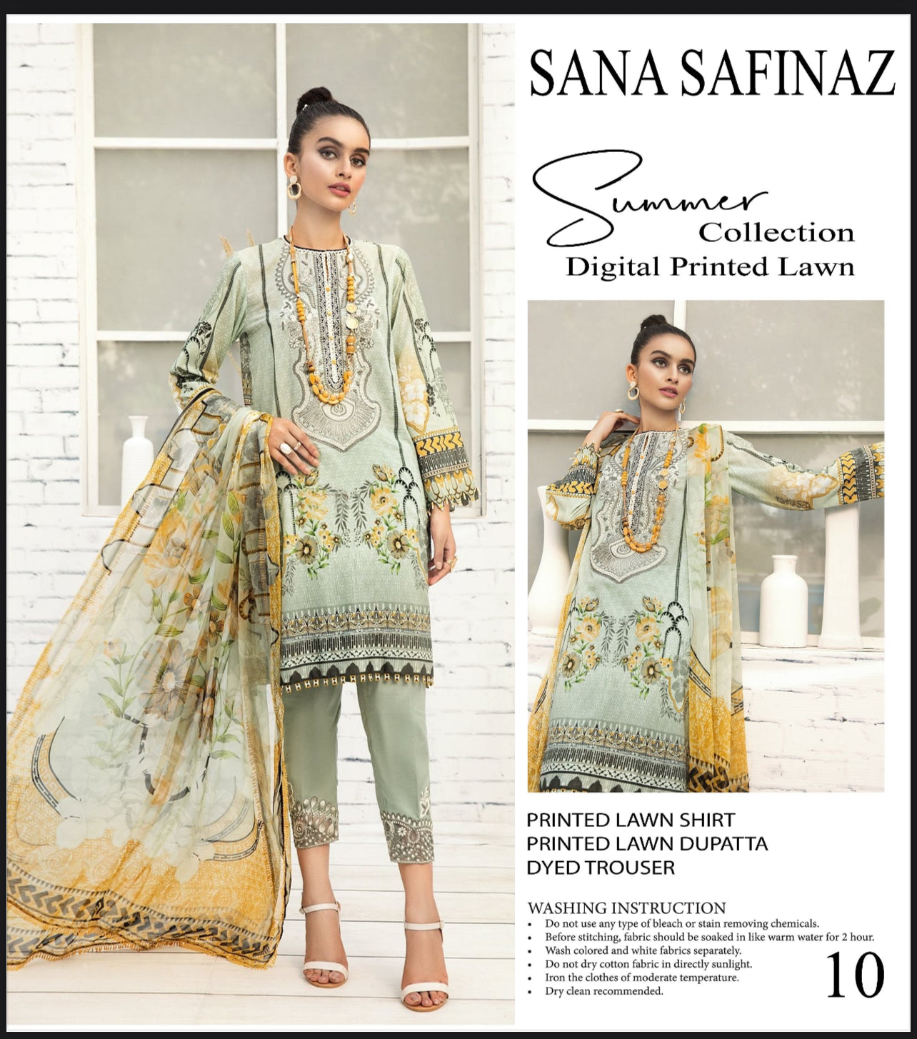 Sana Safinaz Lawn 3pcs ( copy )