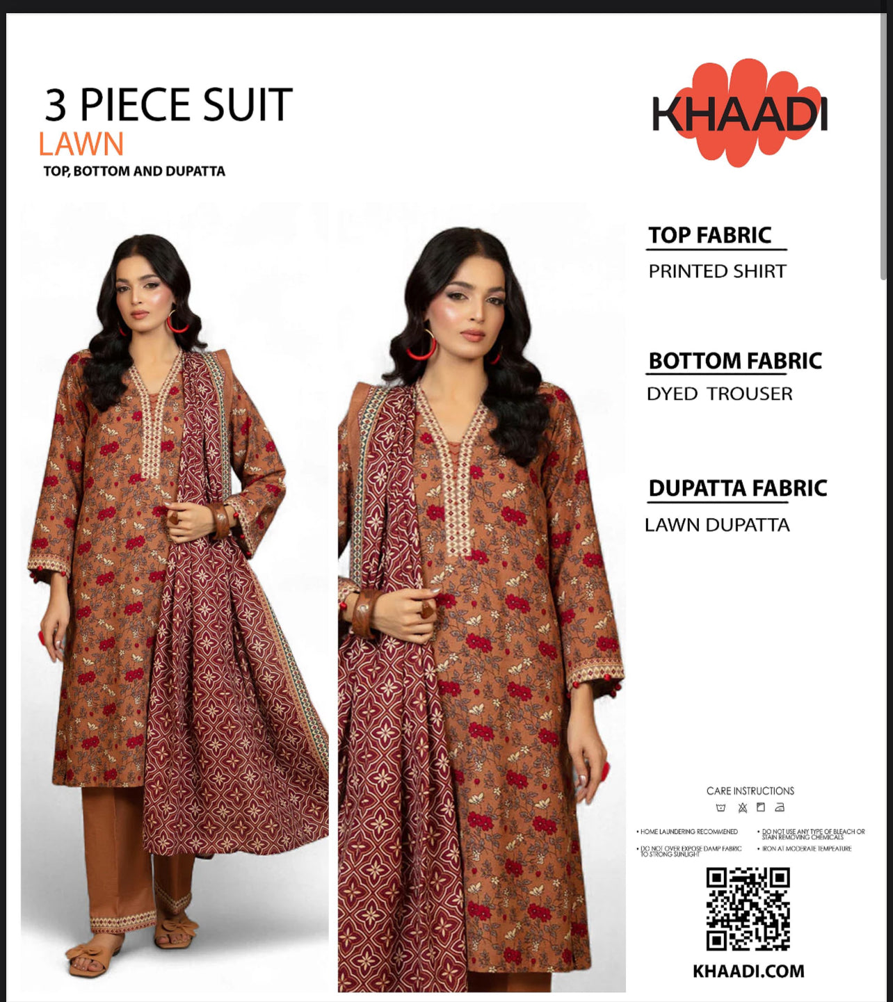 Khaadi 3pcs