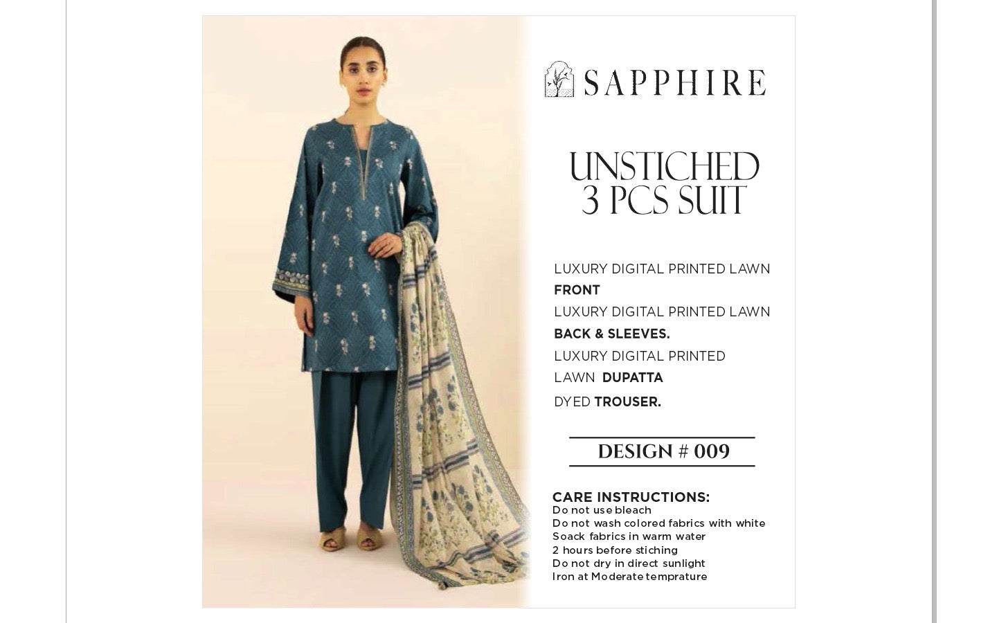 Sapphire Lawn 3pcs Copy