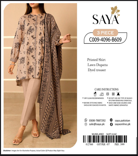 Saya Lawn 3pcs Replica