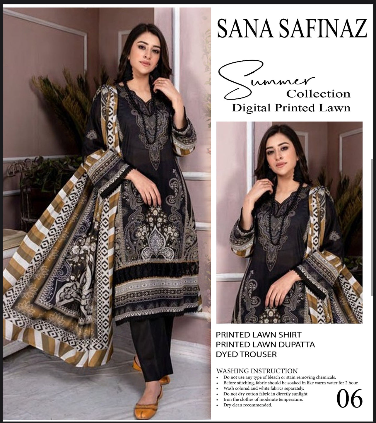 Sana Safinaz Lawn 3pcs ( Copy )