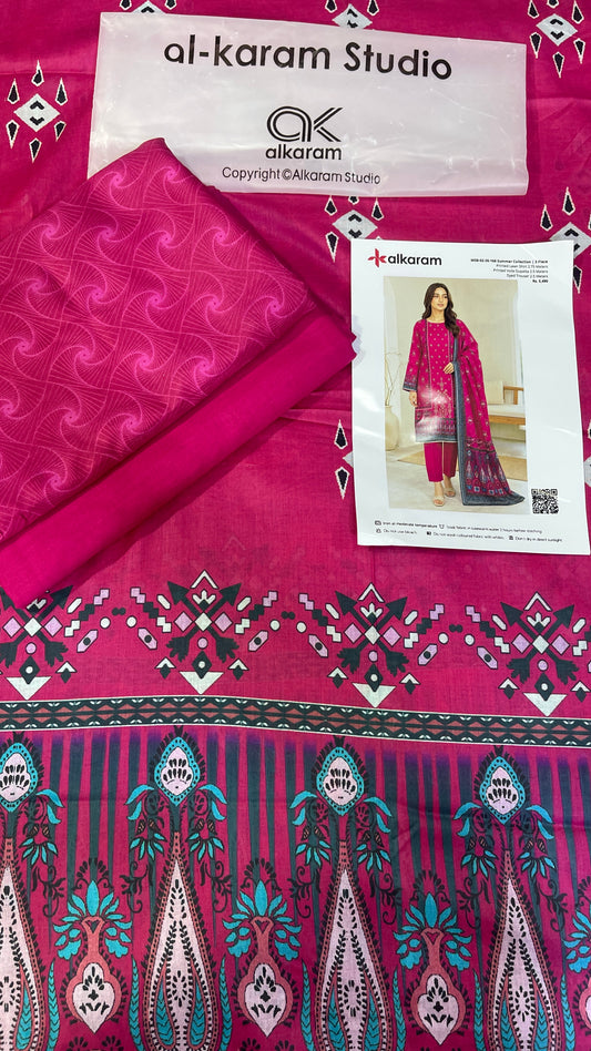 Alkaram Lawn 3pcs