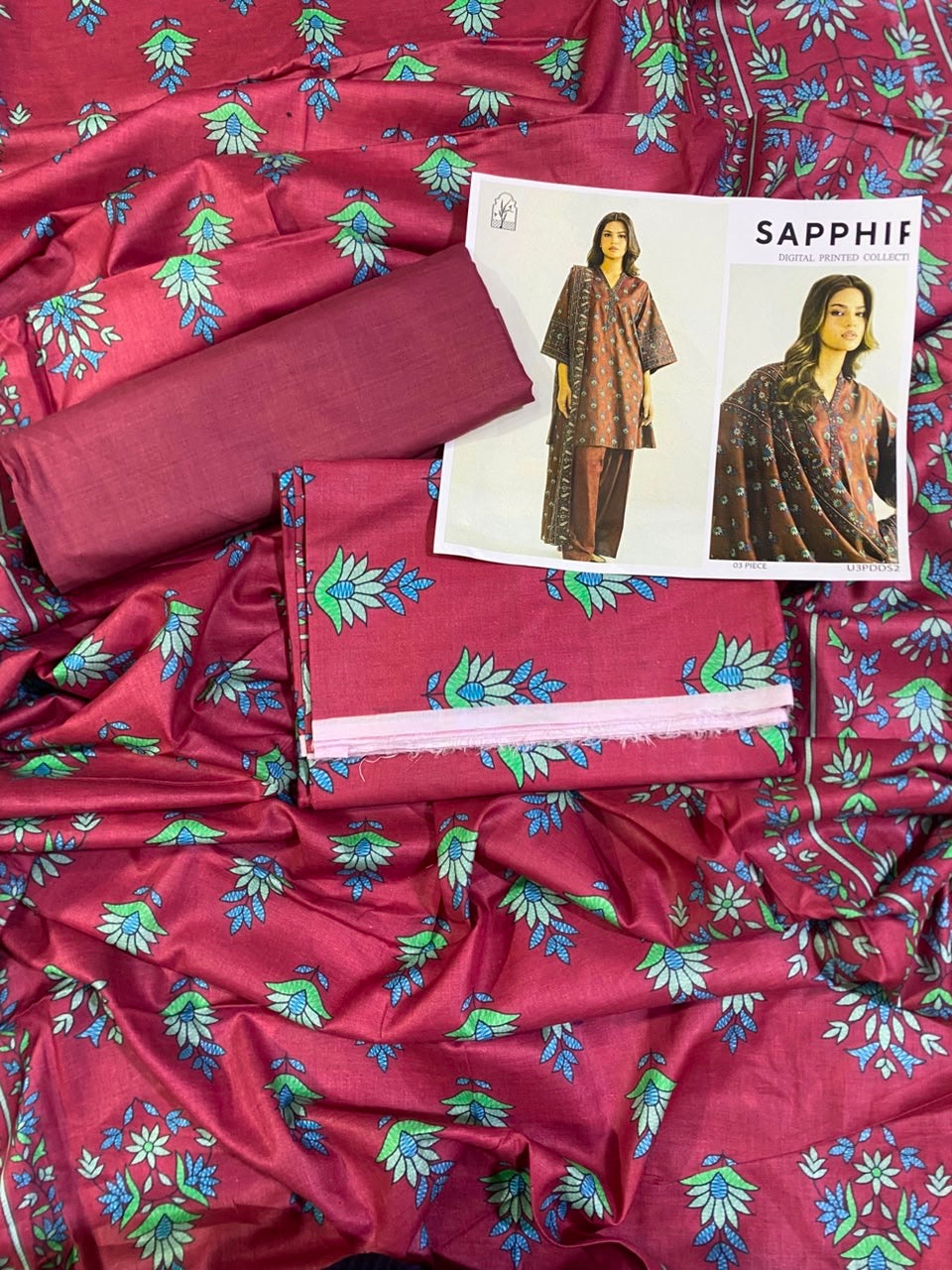 Sapphire Lawn 3pcs