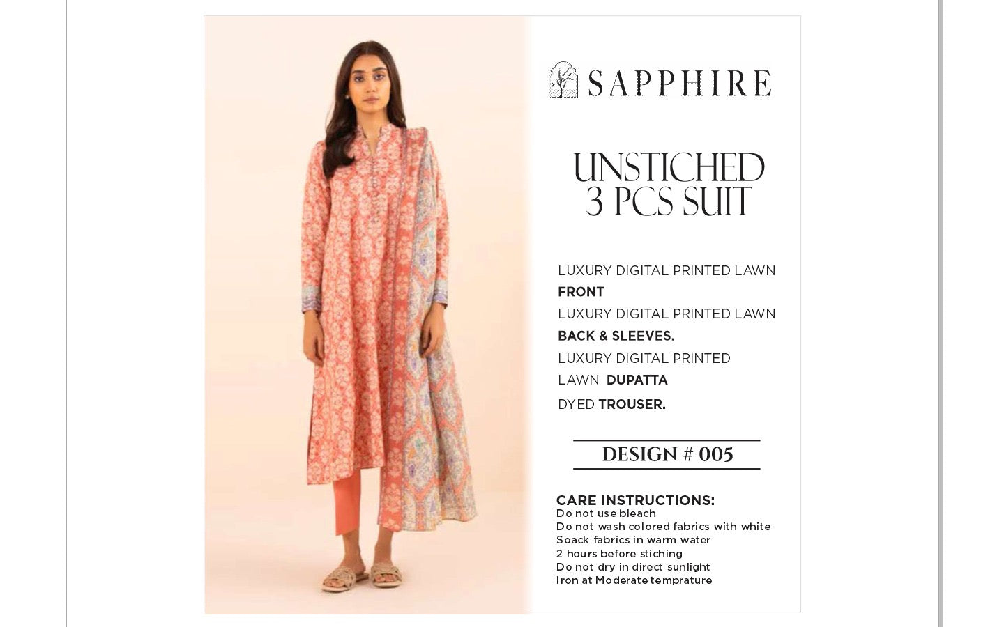 Sapphire Lawn 3pcs Copy