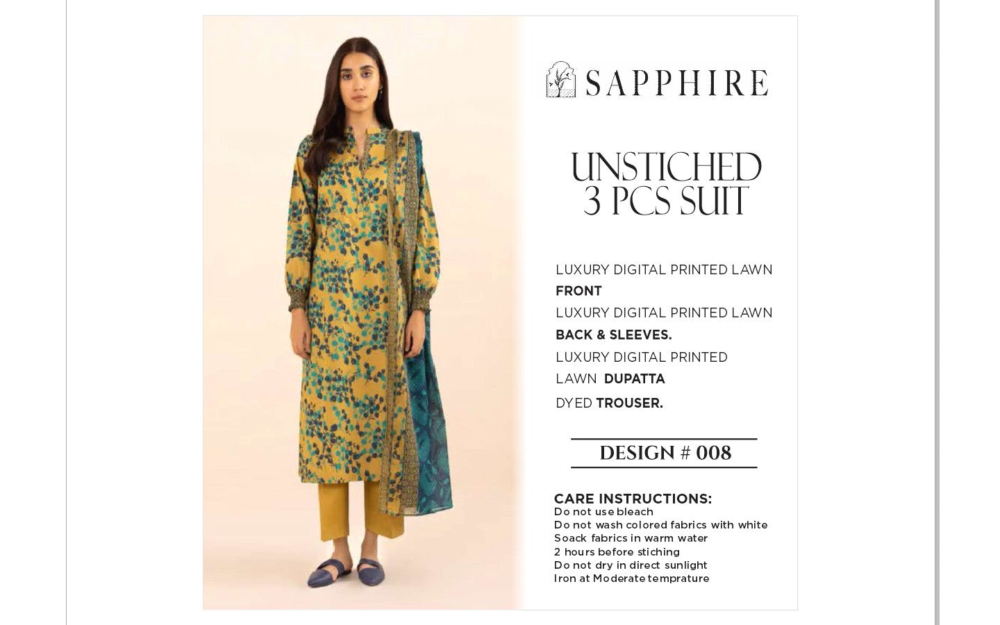 Sapphire Lawn 3pcs Copy
