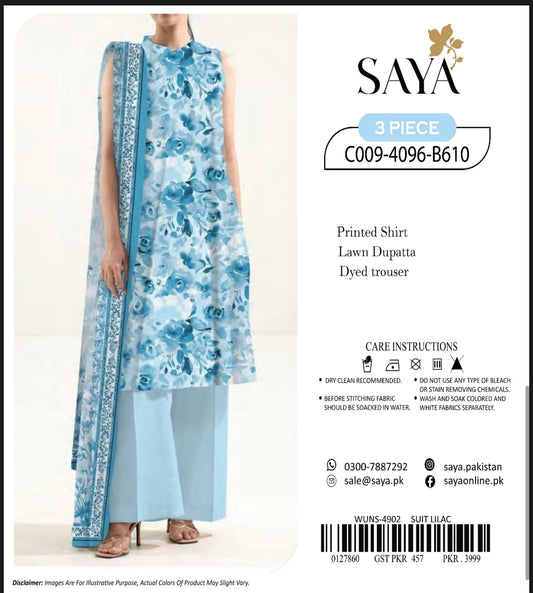 Saya Lawn 3pcs Replica