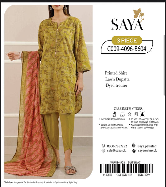 Saya Lawn 3pcs Replica