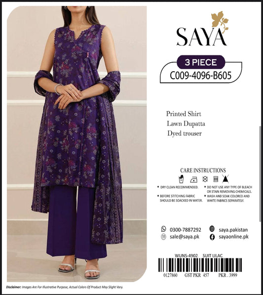 Saya Lawn 3pcs Replica