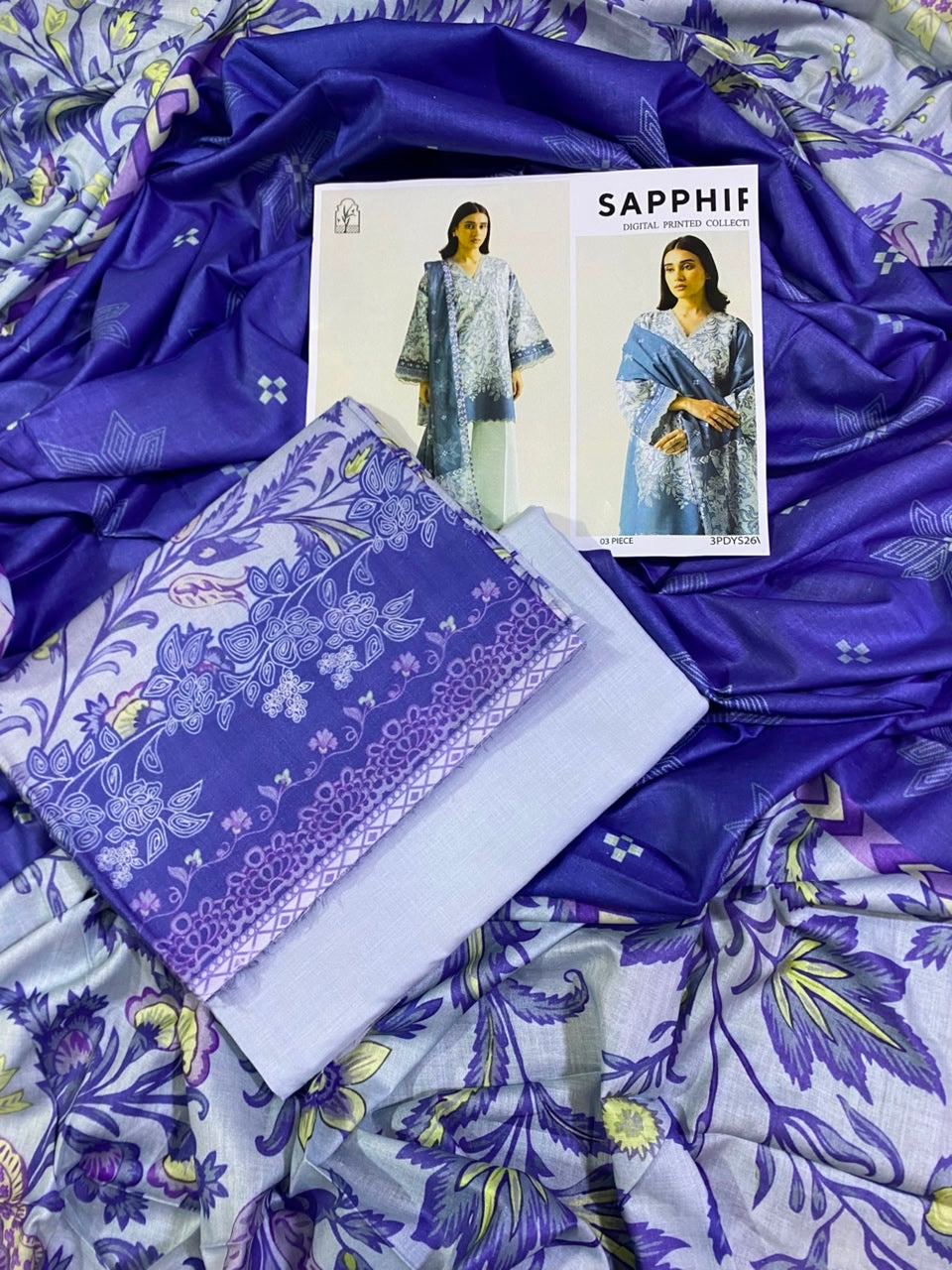 Sapphire Lawn 3pcs