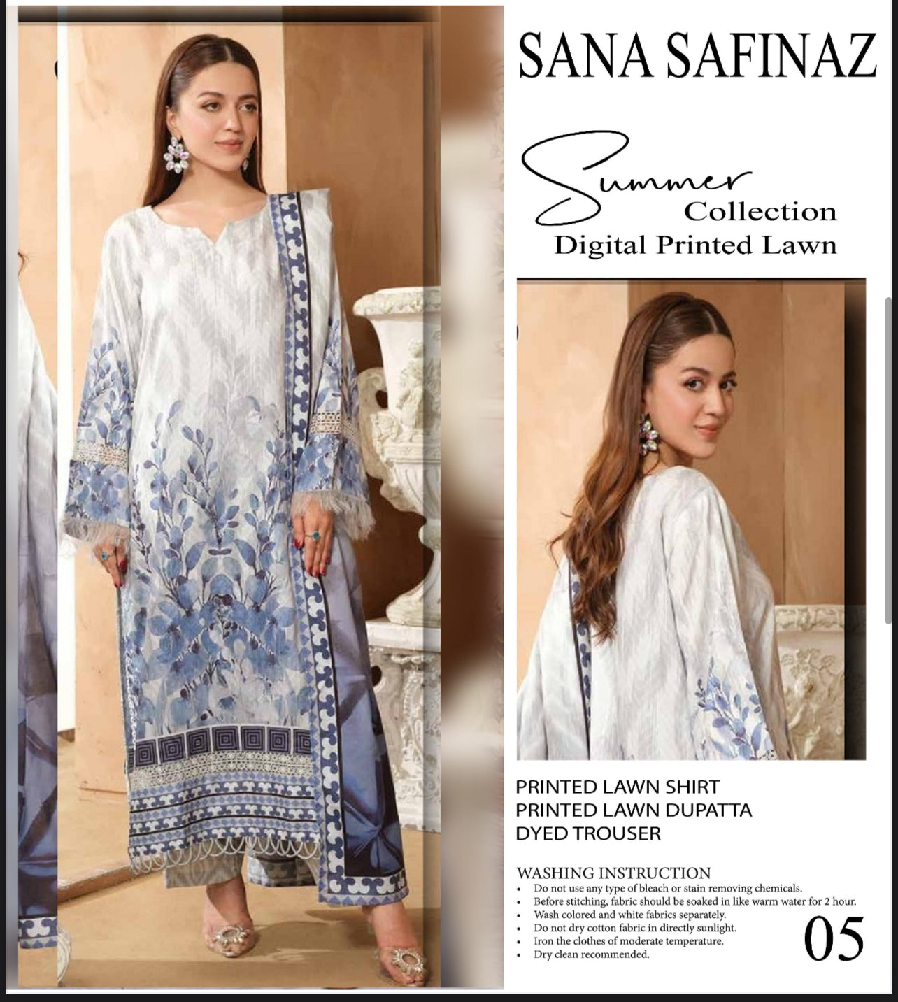 Sana Safinaz Lawn 3pcs ( Copy )